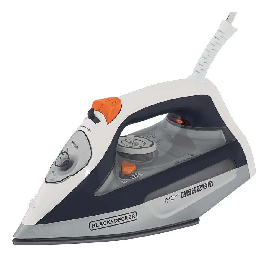 Black+decker FX3100-BR — Vapor Extra, Vertical, Base C/ Rev. Cerâmica Gliss, Tanque 470 ML, Preto, 127V