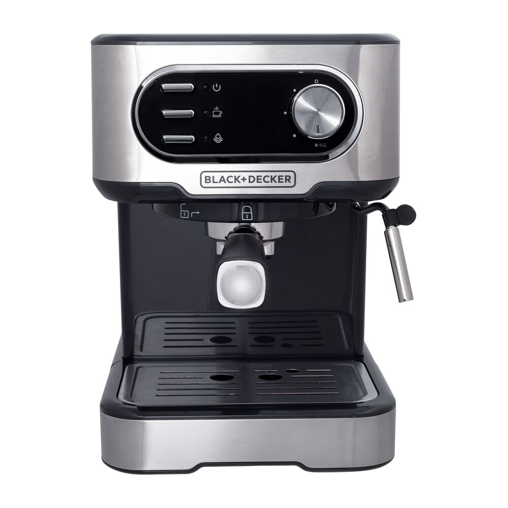 Black+decker CE1100G-BR — Gourmand Gris - Cafeteira Espresso Multifunções - Cápsulas e Tradicional, Função Espumador, 127V