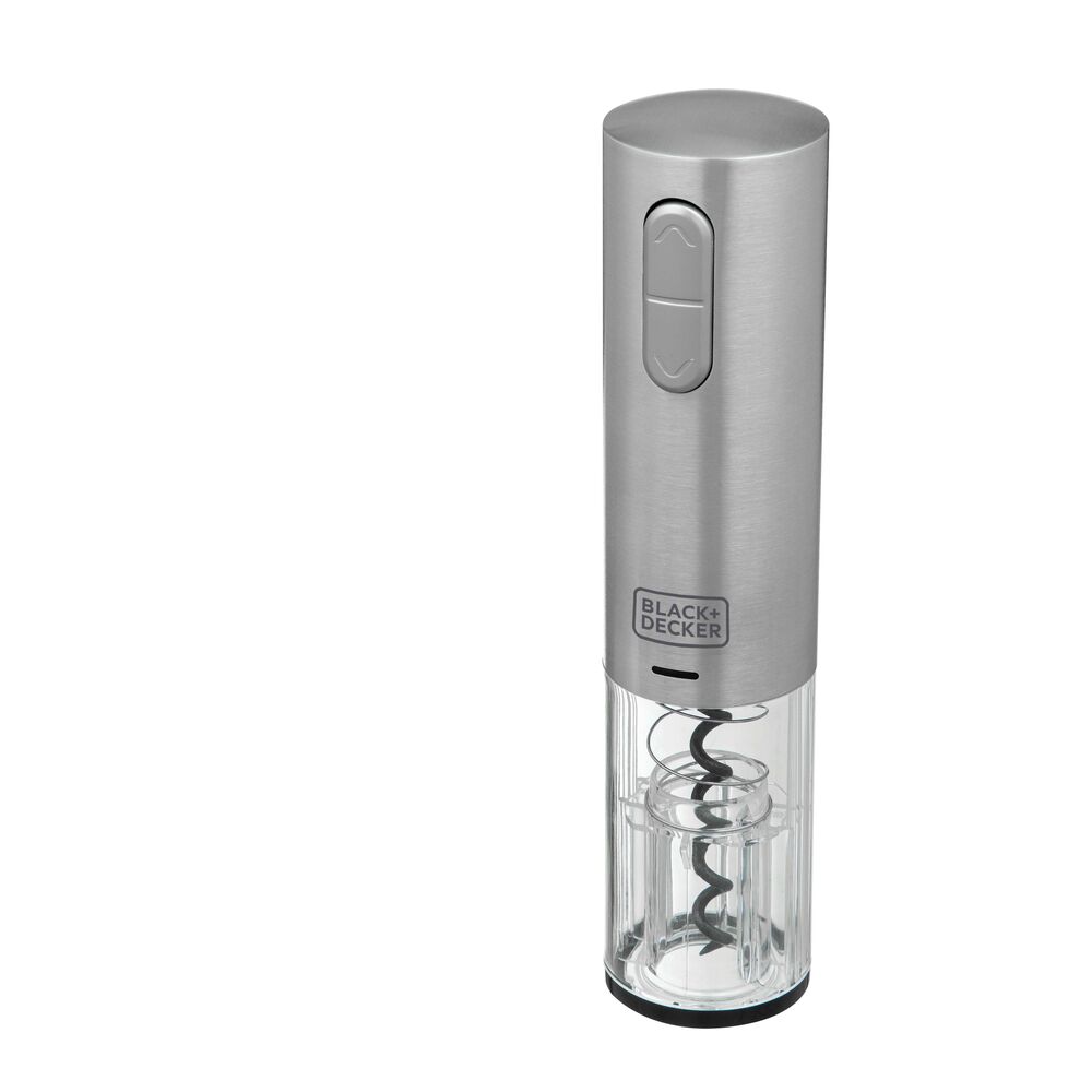 Black+decker W10-BR — Gourmand Gris - Abridor de Vinho, Bateria de Lithium Recarregável Via USB, Abridor de Lacre, Bivolt