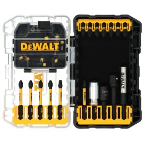 DEWALT DWANGFT32SET — Jogo de Parafusar Flextorq 32 PCS (21 Bits de 1": 1X PH1, 5X PH2, 1X PH3, 1XSQ1, 2X SQ2, 1X SQ3, 1X SL6, 1X SL8, 1X SL10, 1X