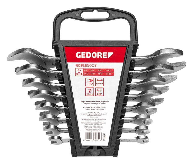 R05125008 Jg chave fixa 6-22mm 8pcs