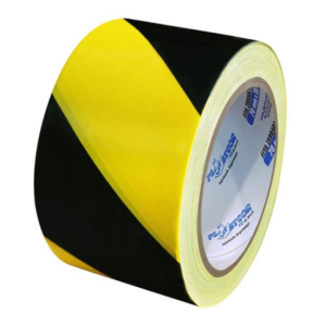 Fita Zebrada Preta/Amarela - 50MMX200M