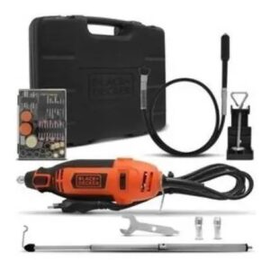 Black+decker RT18KA-B2 — Micro Retífica 180W com Controle de Torque com 113 Acessórios + Maleta 220V