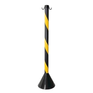 Pedestal Zebrado Preto/Amarelo - 95CM