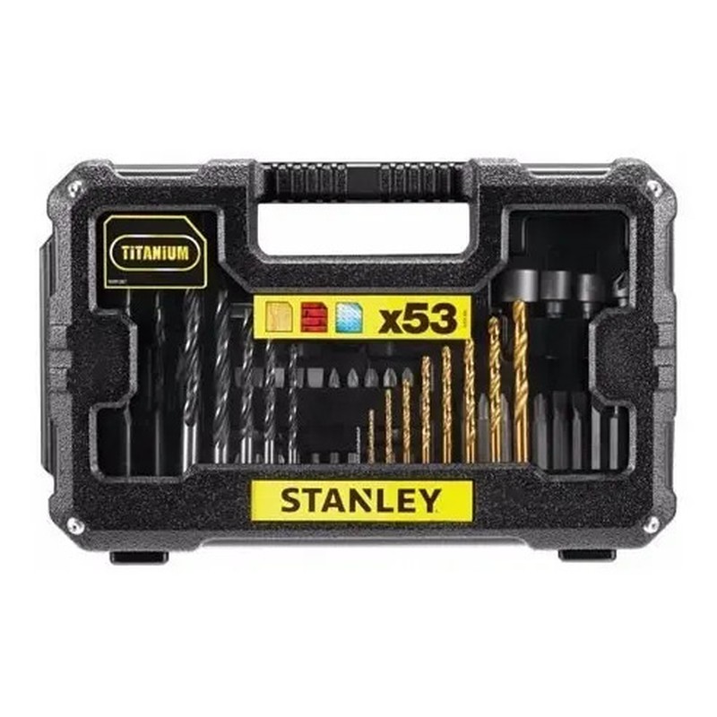 STANLEY STA7223-XJ — Jogo para Furar e Parafusar 53 Peças