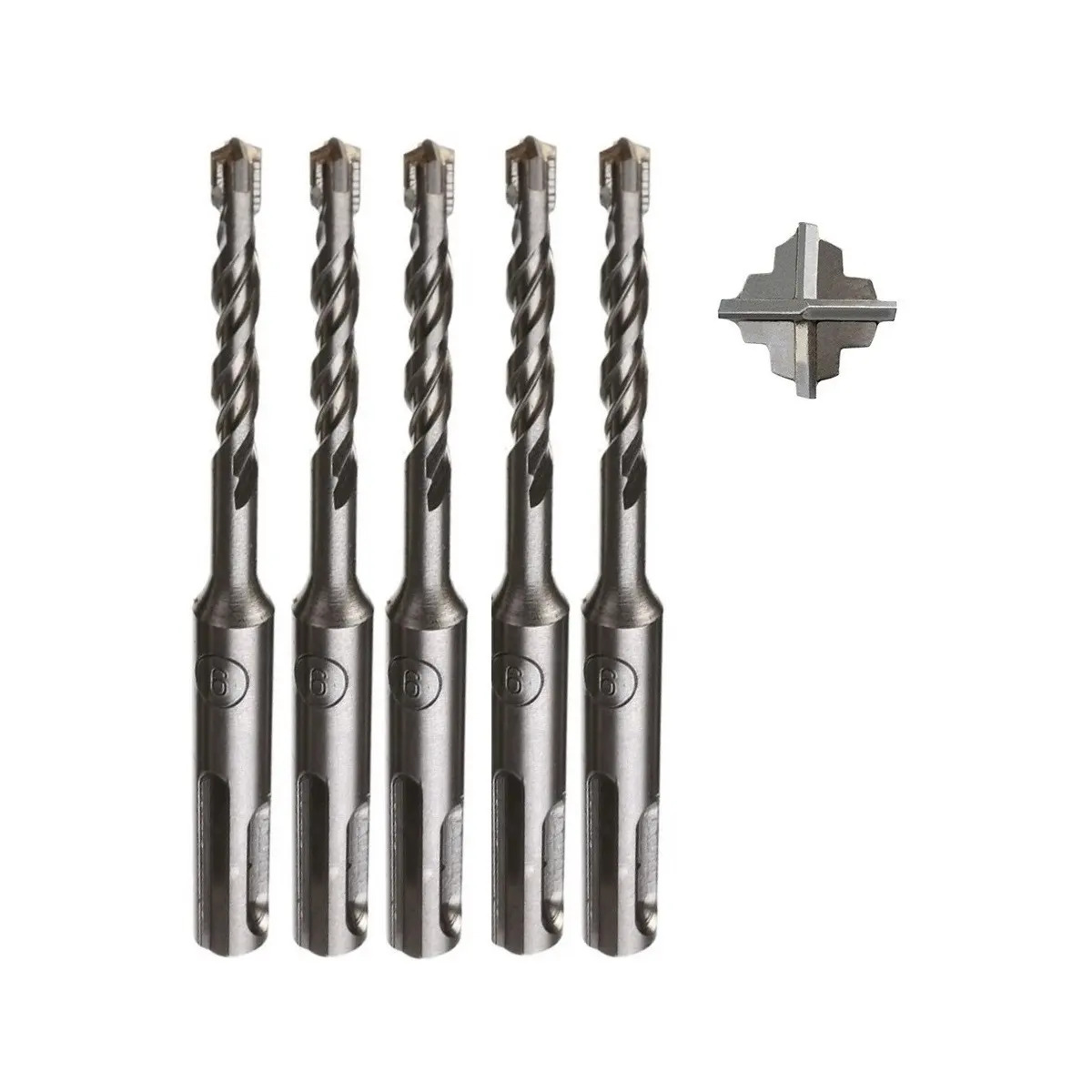 STANLEY STA56119-LA — Jogo Brocas SDS Plus STANLEY 12 Peças (3X 6MM, 3X 8MM, 3X 10MM, 2X12MM, 1X14MM)