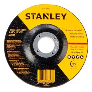 STANLEY STA0413 — Disco de Desbaste - Metal 4 1/2'' X 6,0MM X 7/8''