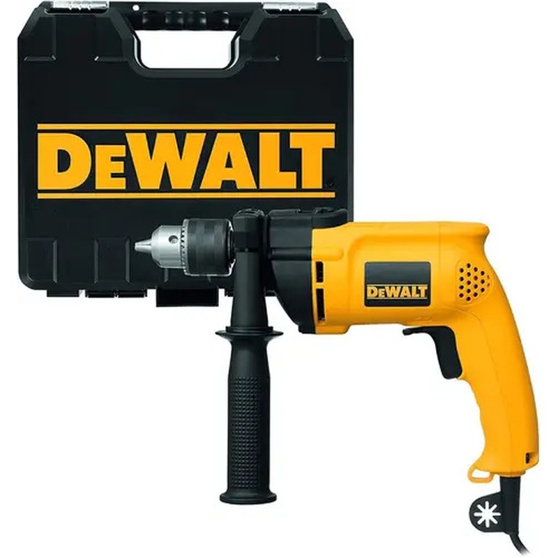 DEWALT DW508SKBR — Furadeira de Impacto 1/2" (13MM), 850W, Vvr, C/ Maleta, 127V (Nacional)
