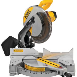 DEWALT DWS715-B2 — Serra de Meia Esquadria 12" (305MM) 1.600W, C/ Lâmina de Serra 80D, 220V