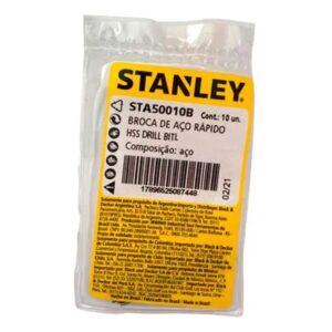 STANLEY STA50055B — Broca AR Helicoidal DIN 338 P/ Metal STANLEY 89MM X 05.50MM - Granel