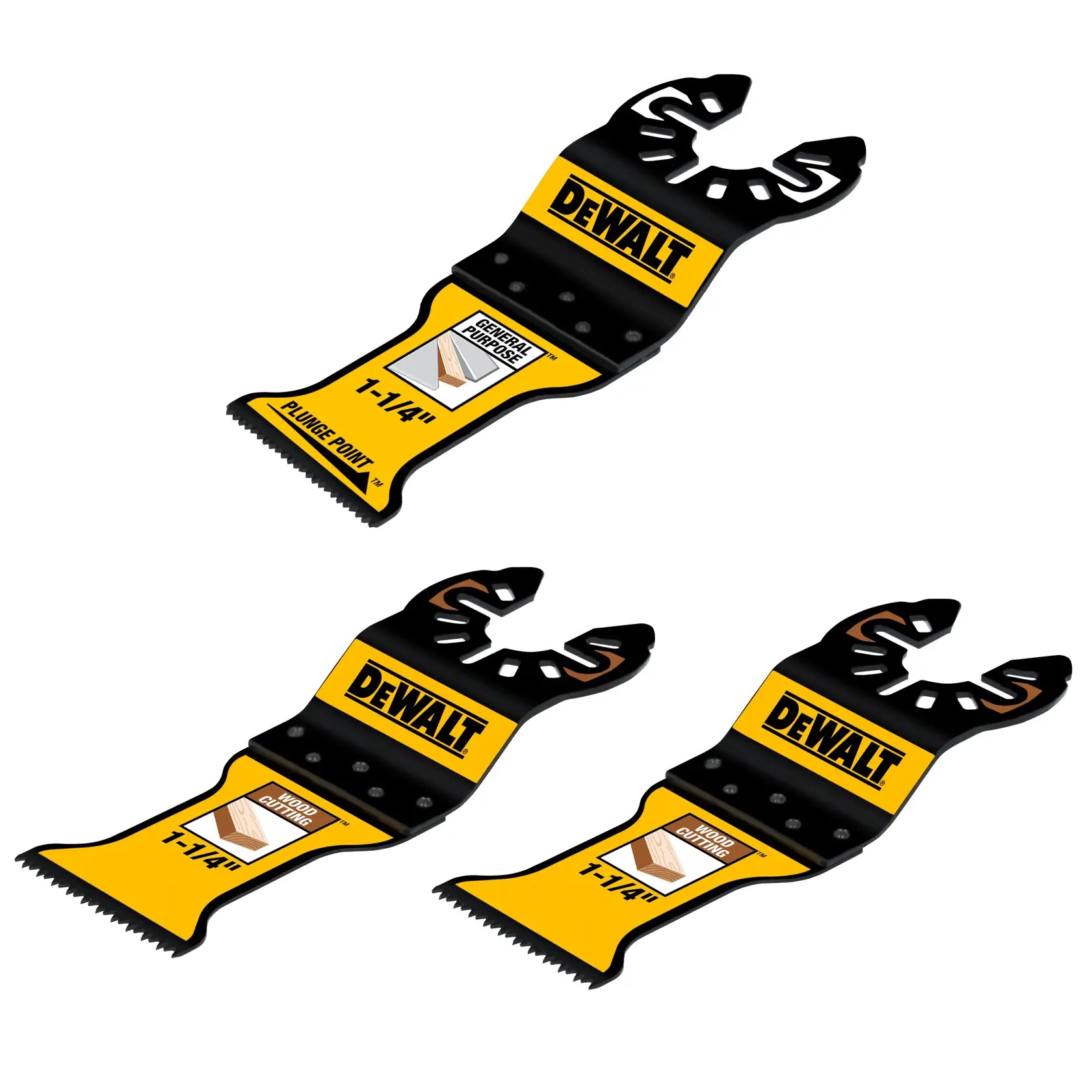 DEWALT DWA4206BM-3 — DW Osc BI Metal para Madeira 3 PC