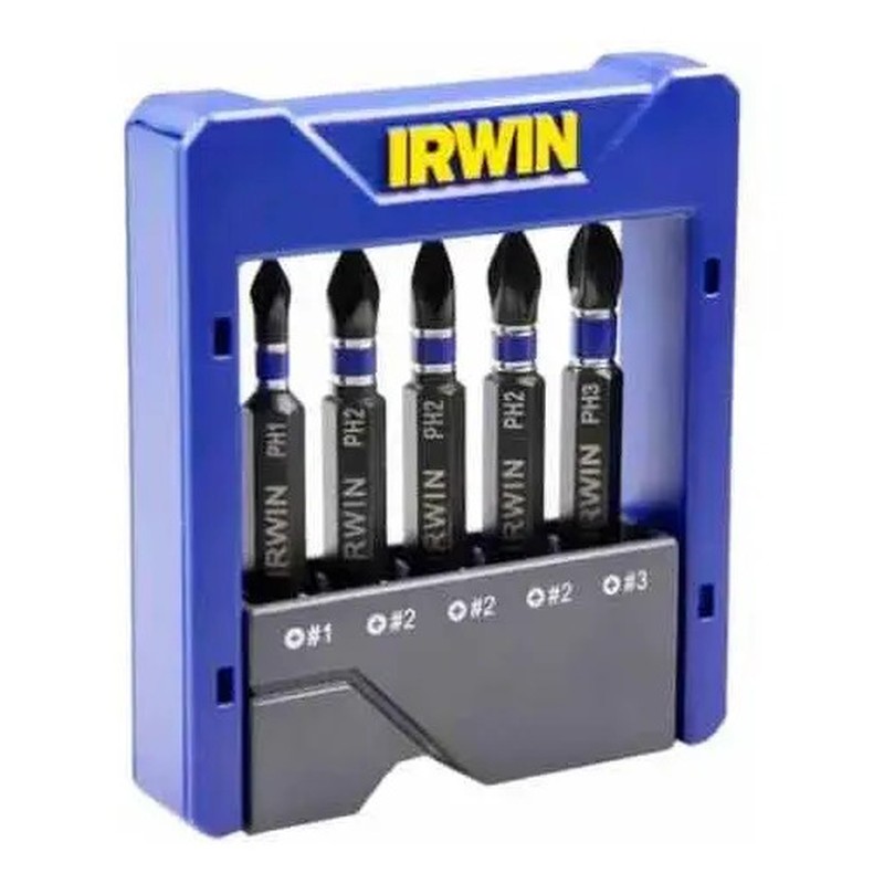 CJ Pwr Bit Impact IRWIN 5 Pçs PH Etj